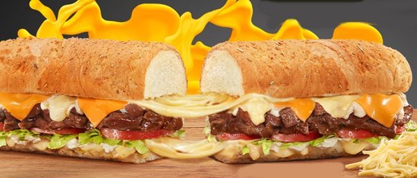 subway lançamento queijo