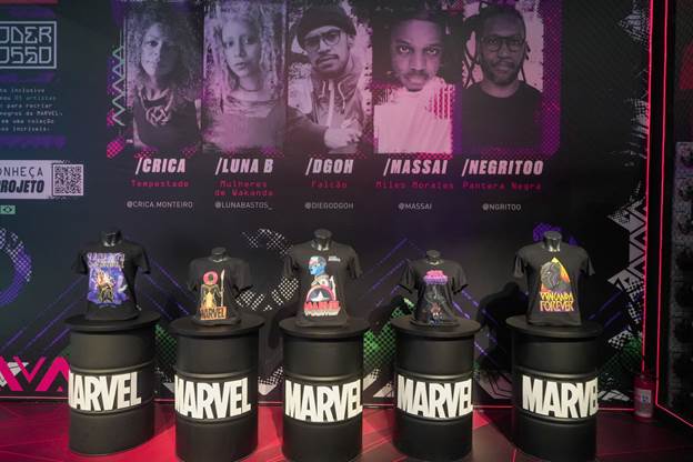Produtos exclusivos do projeto “O Poder É Nosso”