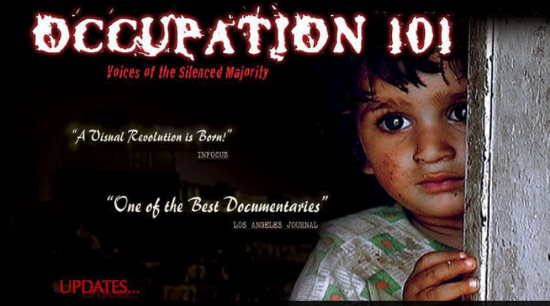 Ocupação 101: Vozes da maioria silenciada Israel Palestina filmes documentários