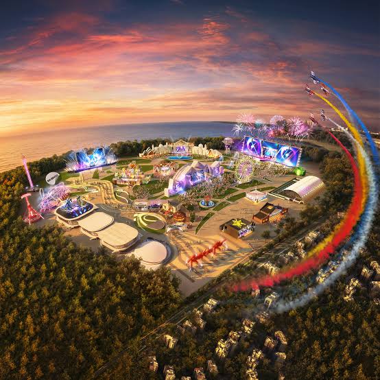 Mapa da Cidade do Rock no Rock In Rio 2026